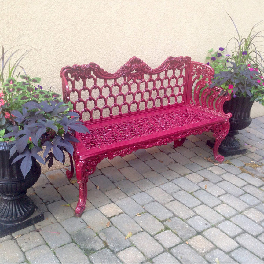 Colonial Bench - Large-Iron Accents