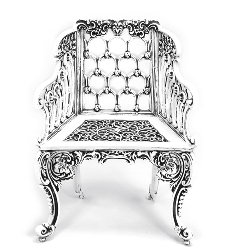 Colonial Chair (Set-2)-Iron Accents