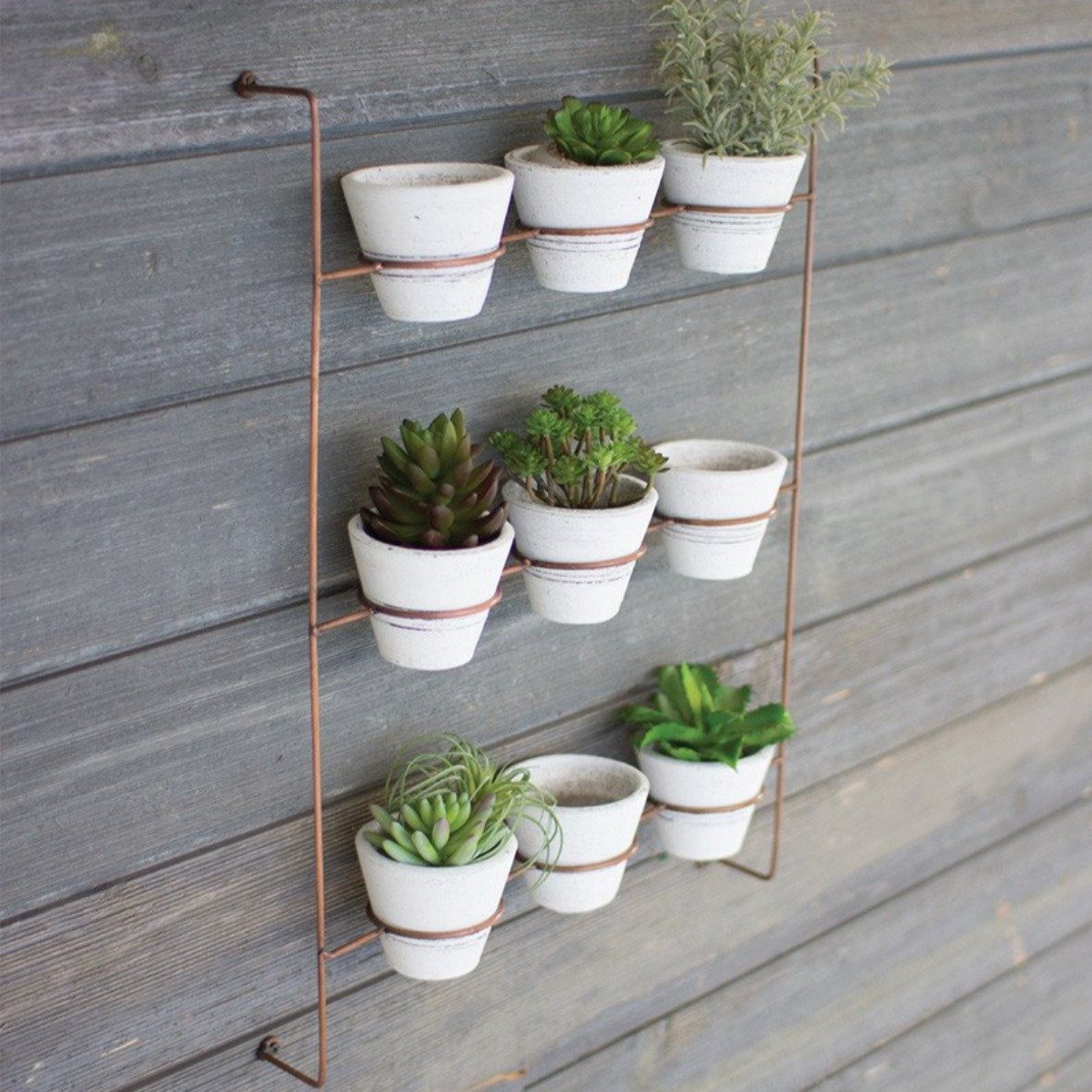 Copper Finish Planter Rack-Garden | Iron Accents