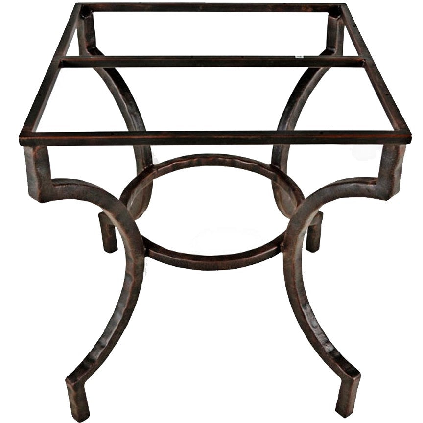 Solid Wrought Iron Dining Table/Base for 48" Top - Corbin - Iron