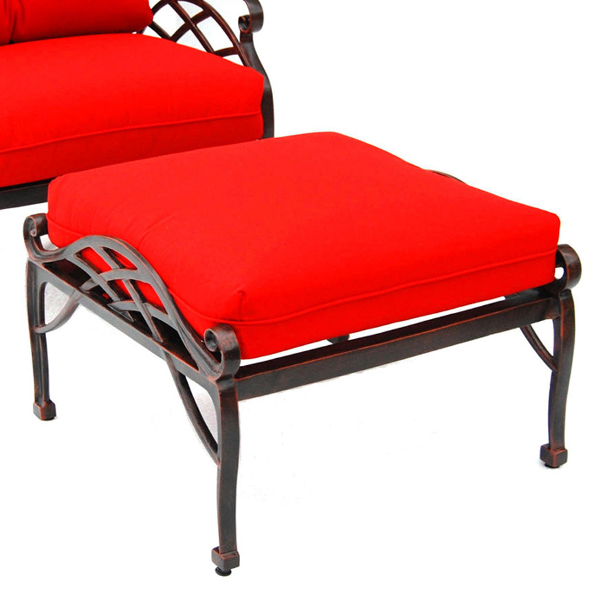 Crossweave Ottoman-Iron Accents