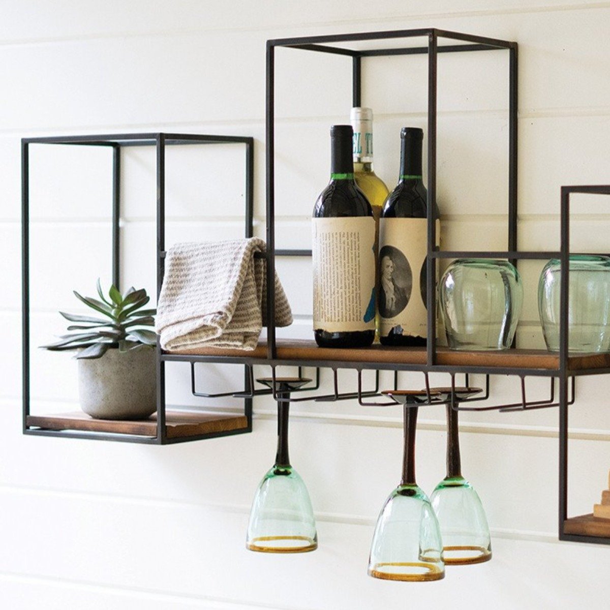 Cubed Wine Cabinet-Decor | Iron Accents