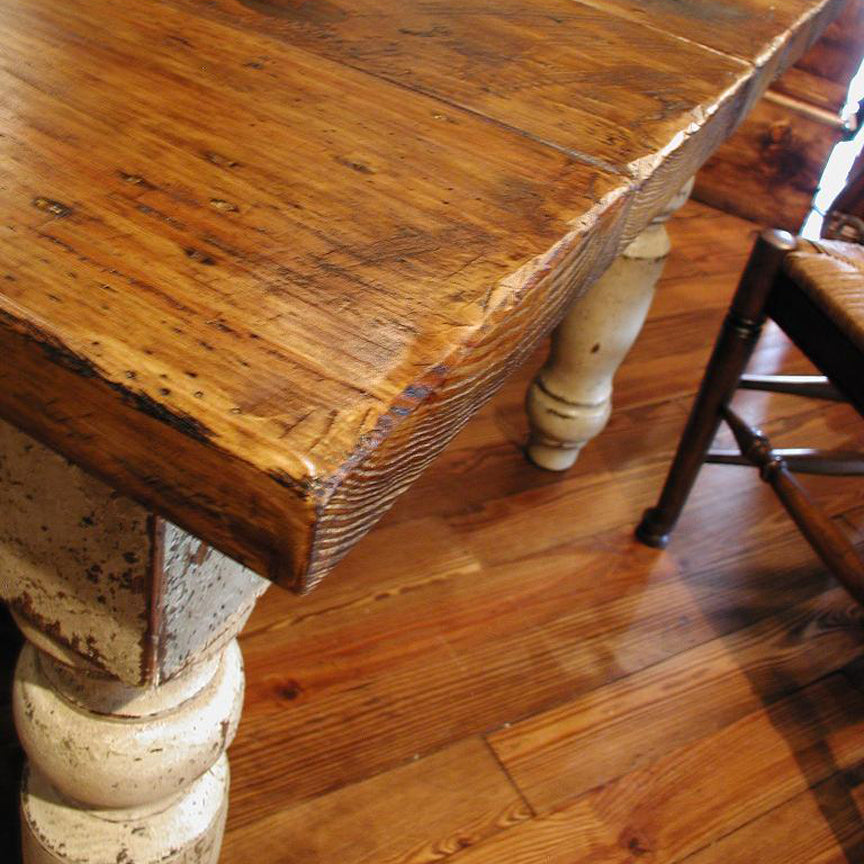 Stafford Custom Farm Table-Iron Accents