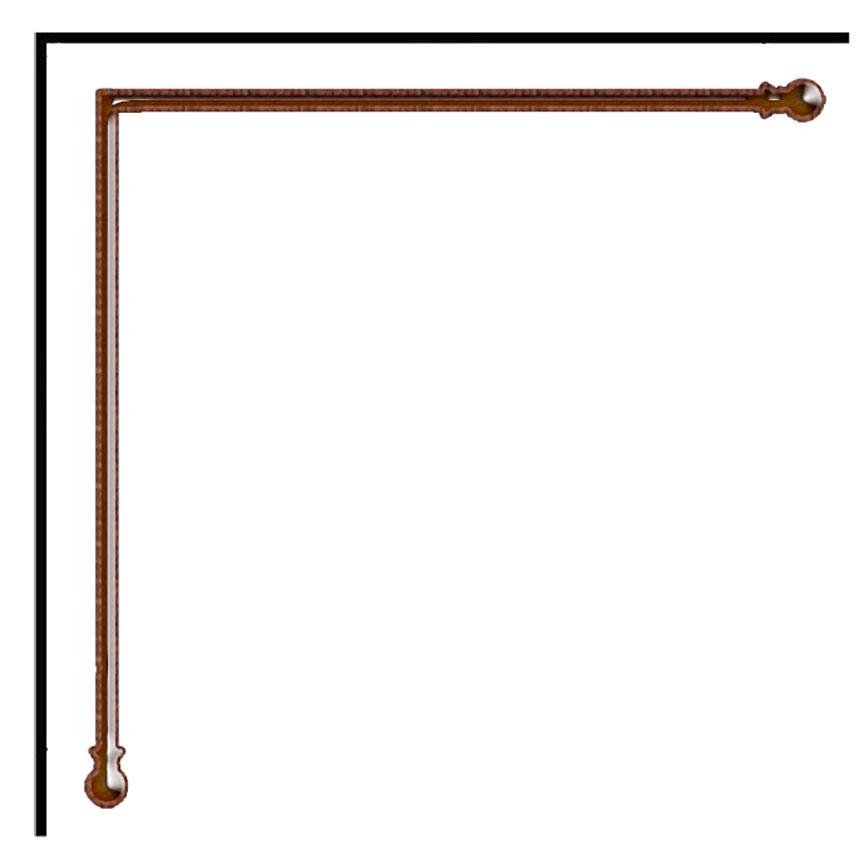 Custom Corner Drapery Rod-Hardware | Iron Accents