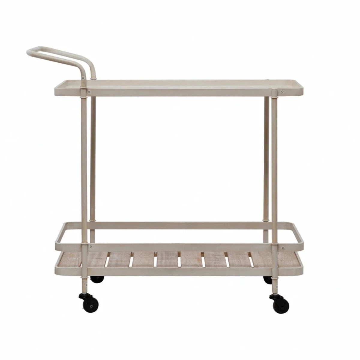 Vintage Style 2-Tier Bar Cart