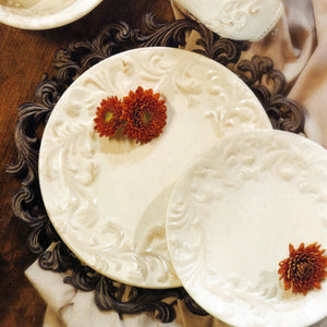 Acanthus Dinner Plate (Set-4)-Iron Accents