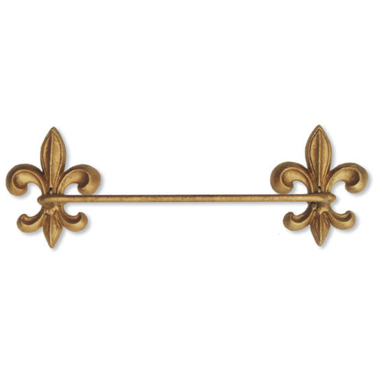 Fleur de Lis Towel Bar-Iron Accents