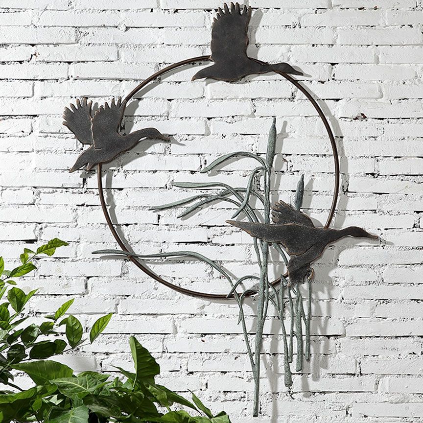 Duck Garden Wall Hanging-Iron Accents