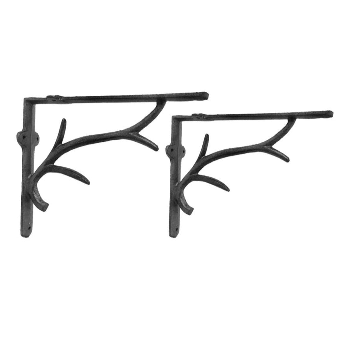 Rustic Branch Bracket Iron Accents