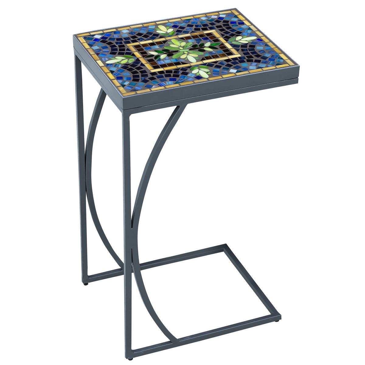 Lake Como Mosaic C-Table-Iron Accents