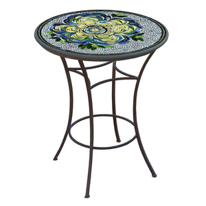 Giovella Mosaic High Dining Table-Iron Accents