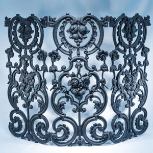 Elegance Fireplace Screen-Iron Accents