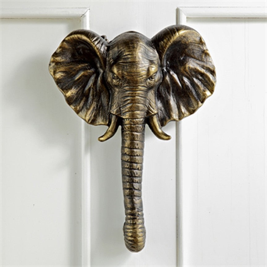 Elephant Doorknocker-Iron Accents