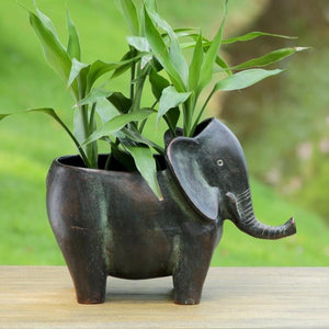 Elephant Planter-Garden | Iron Accents