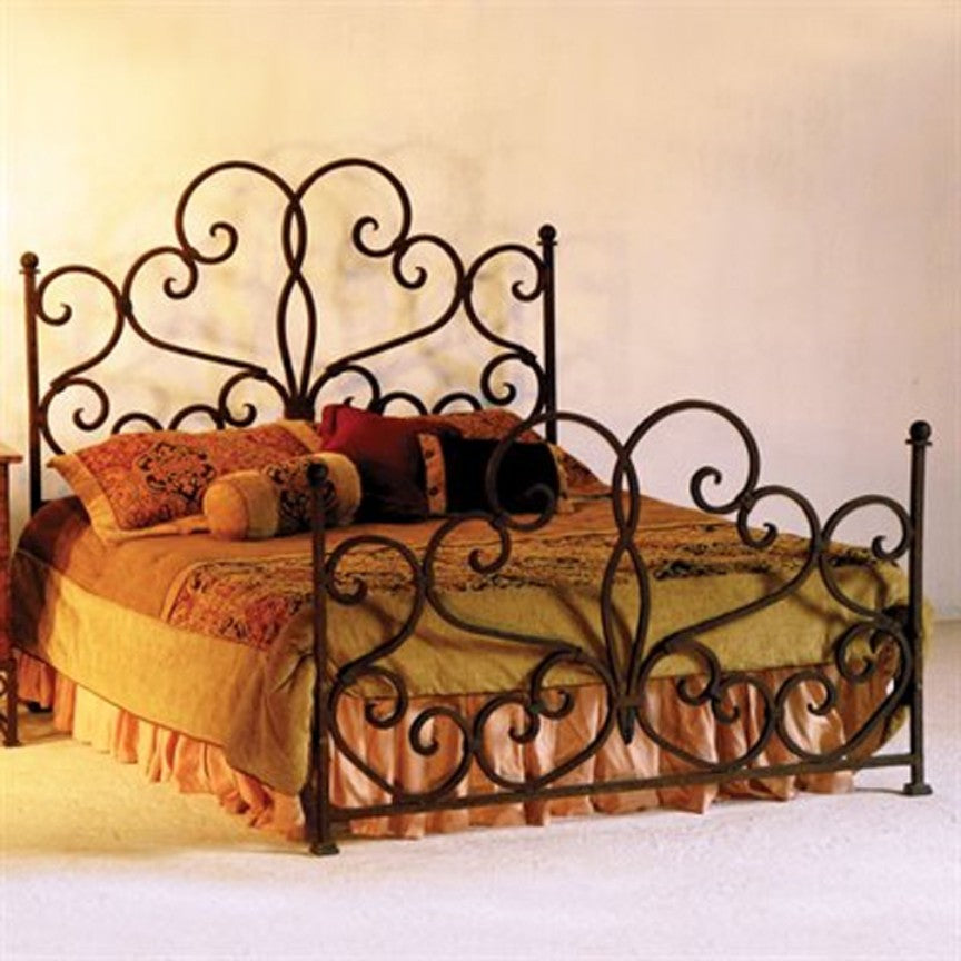 Emille Wrought Iron Bed-Iron Accents