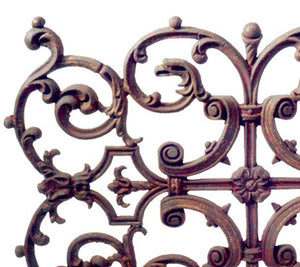 Esplanade French Fireplace Screen-Iron Accents