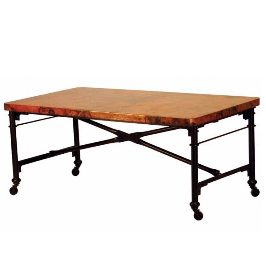 Industrial Dining Table / Base-Iron Accents
