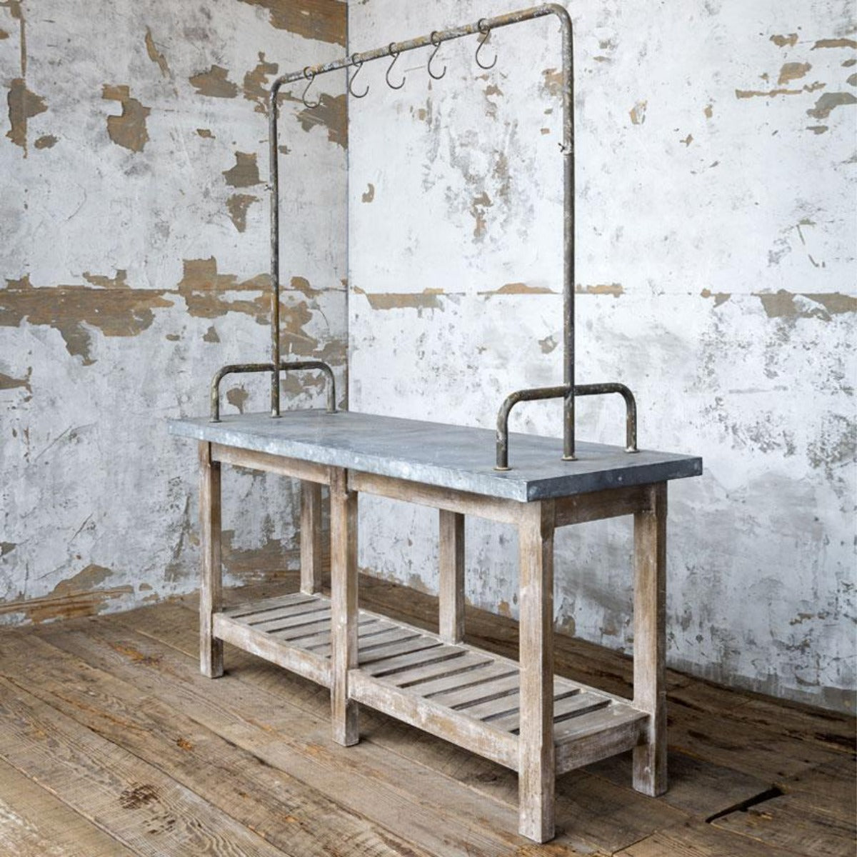 Farmers Market Stall Island-Iron Accents