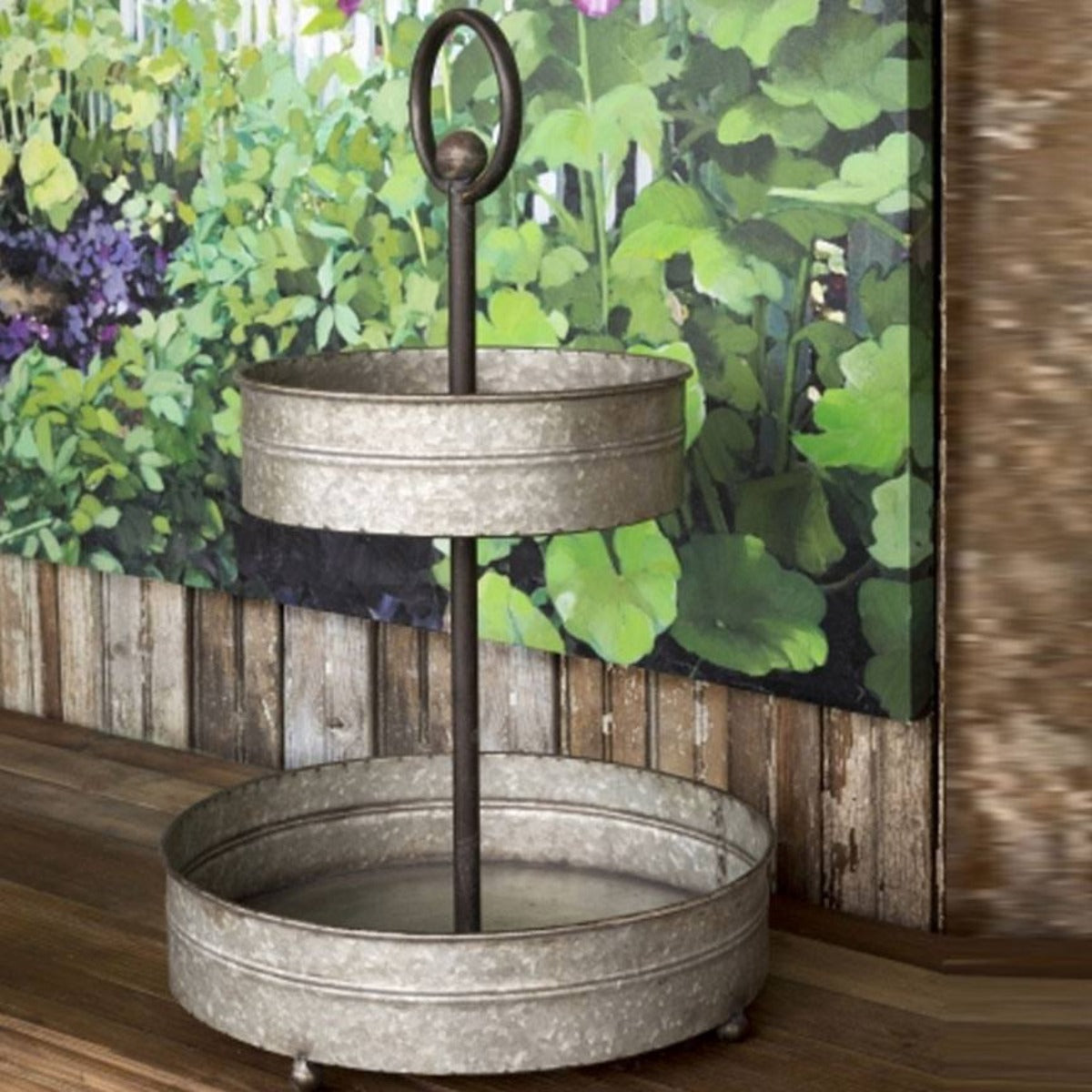 Farmhouse Etagere-Iron Accents