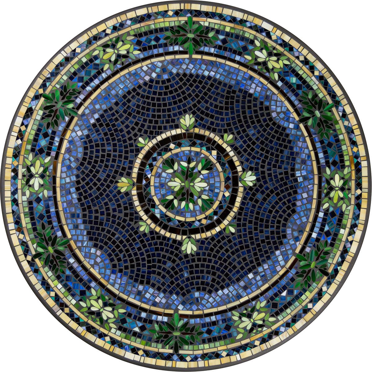 Lake Como Mosaic Table Tops-Iron Accents