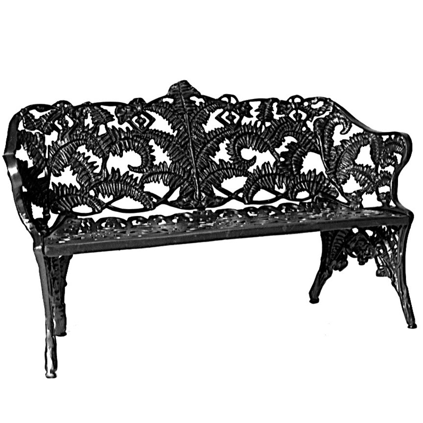 Fern Bench-Iron Accents