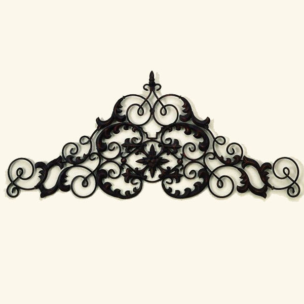 Finial Wall Grill Iron Accents