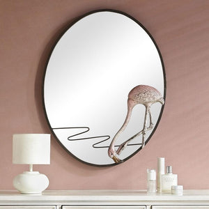 Flamingo Wall Mirror-Wall | Iron Accents
