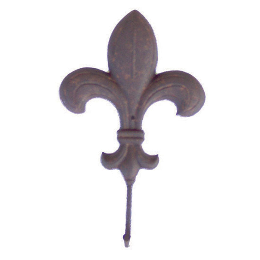 Fleur de Lis Towel Hook-Iron Accents