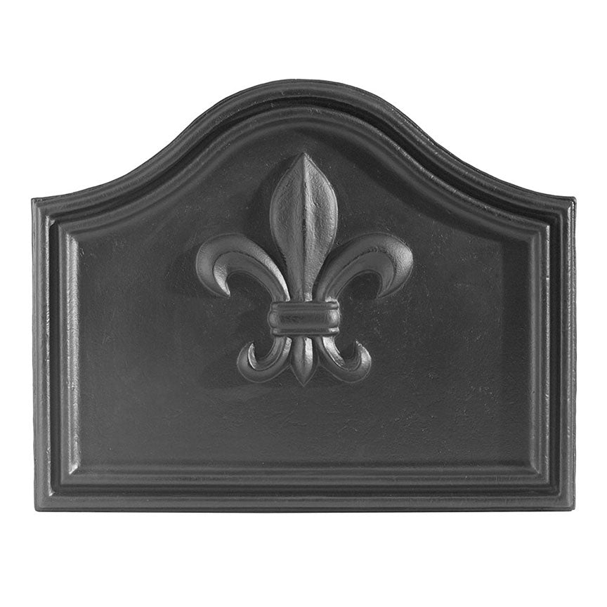 Fleur De Lys Fire Back-Iron Accents