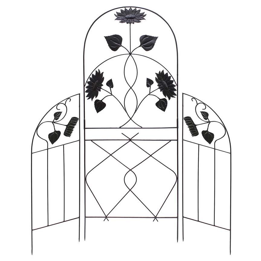 Flowering Fields Trellis Set-Iron Accents