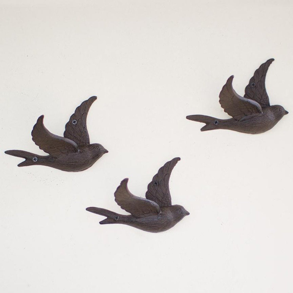 Rustic cast iron flying bird decorative wall hook