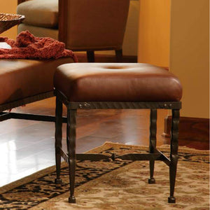 Forest Hill Foot Stool-Iron Accents