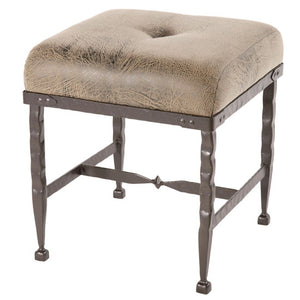 Forest Hill Foot Stool-Iron Accents