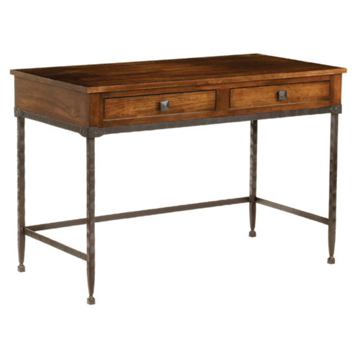 Stone Ridge Writing Desk – Rustic Walnut & Hand-Forged Iron Desk - Iron ...