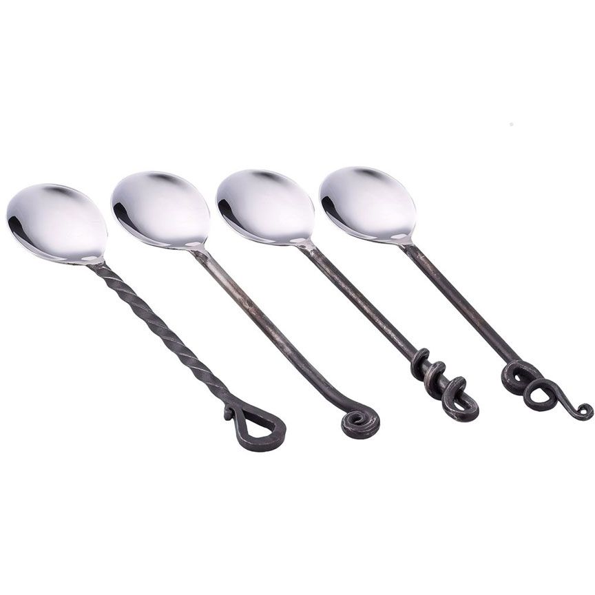 Forged Chili Spoons & Ladle-Iron Accents