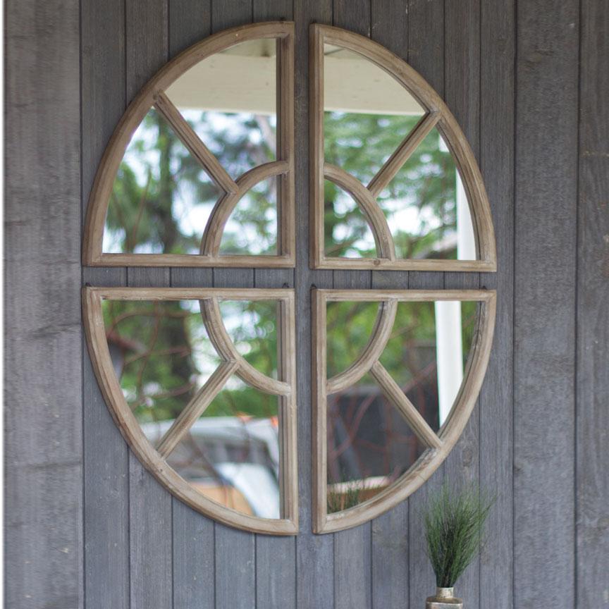 Four Piece Circle Mirror-Discontinued | Iron Accents