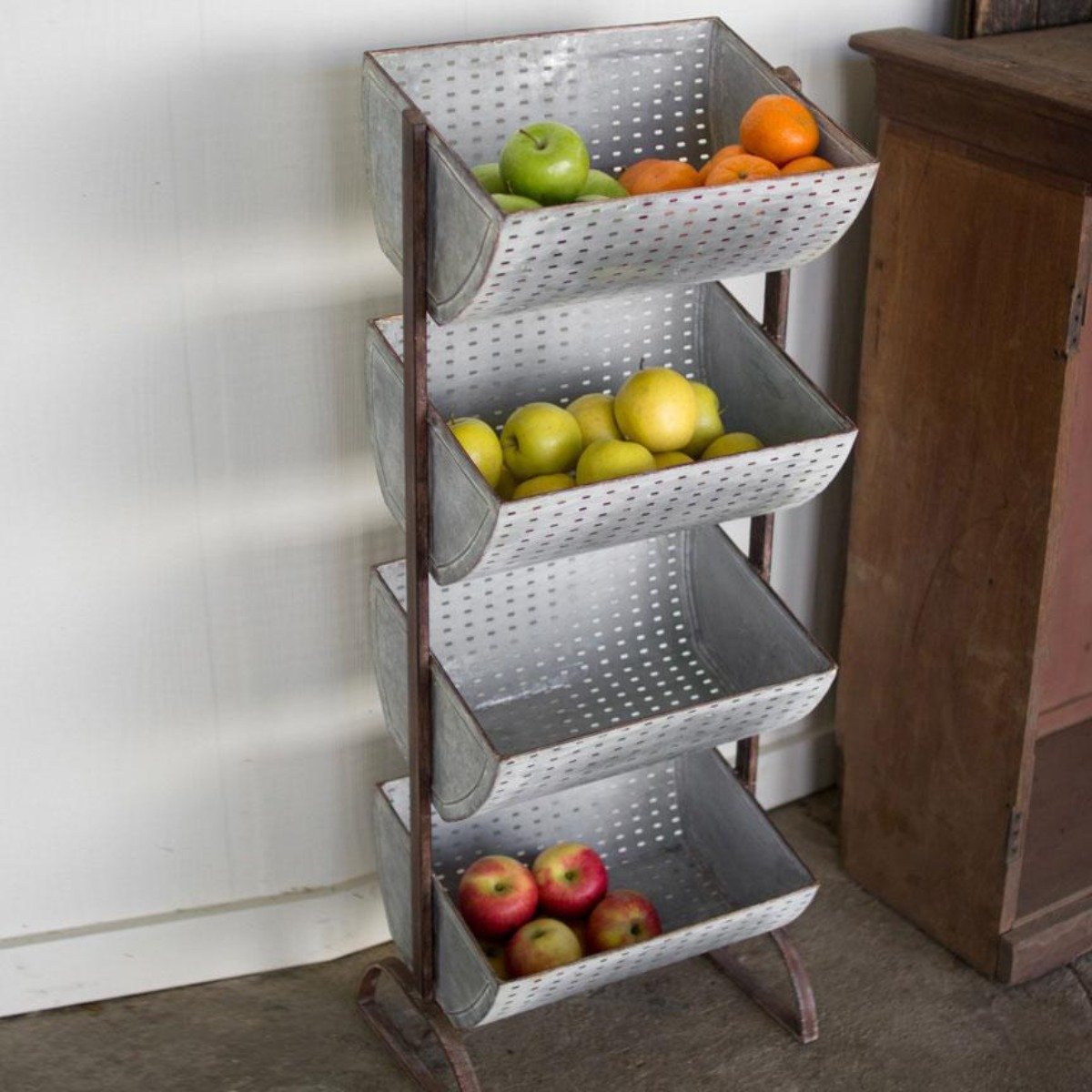 Four Tier Display Baskets-Decor | Iron Accents