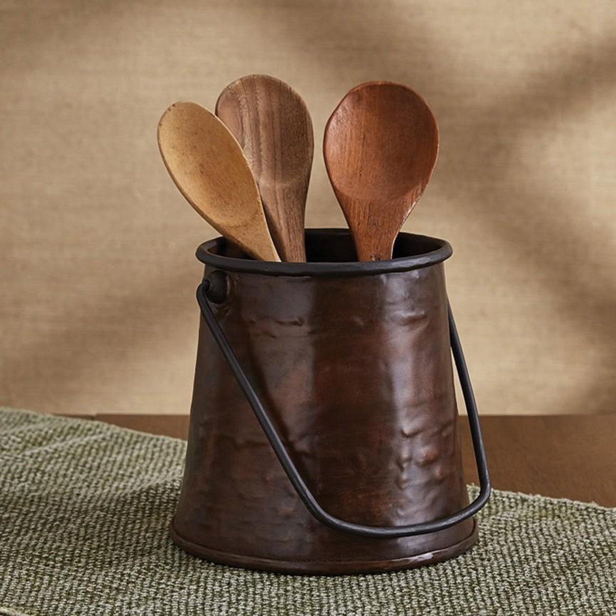 Fulton Utensil Crock-Iron Accents