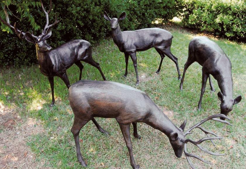 Garden Deer Statues (4-Styles)-Garden | Iron Accents