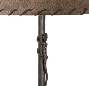 Gecko Table Lamp-Iron Accents