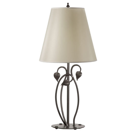 Ginger Leaf Table Lamp-Iron Accents