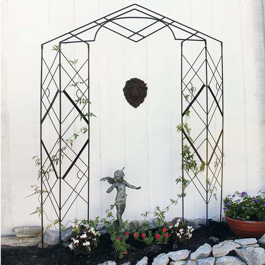 Grecian Trellis-Iron Accents