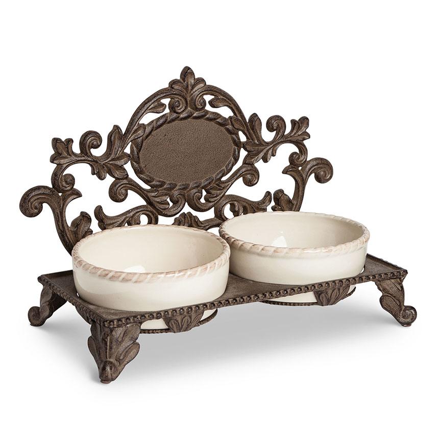 Griffin Pet Feeder-Decor | Iron Accents