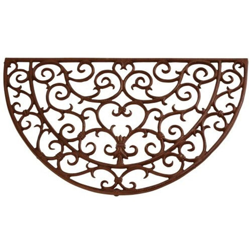 Half Round Cast Iron Door Mat-Iron Accents