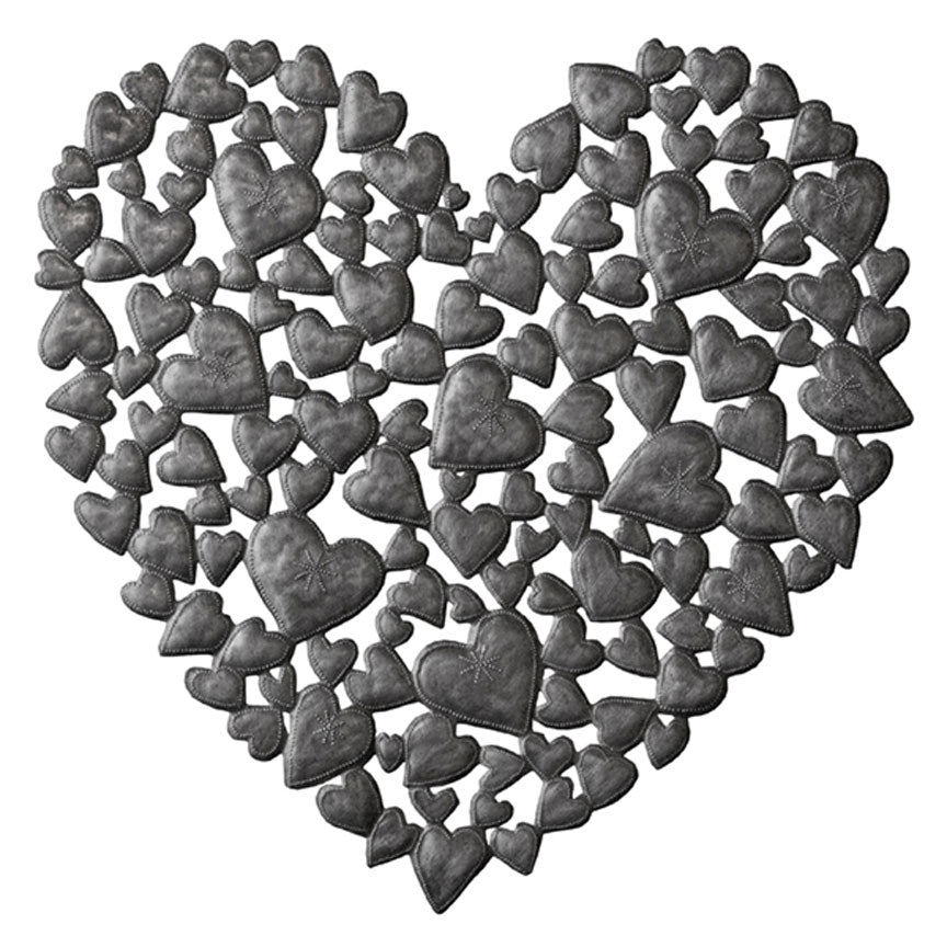 Heart of Hearts Wall Plaque-Iron Accents