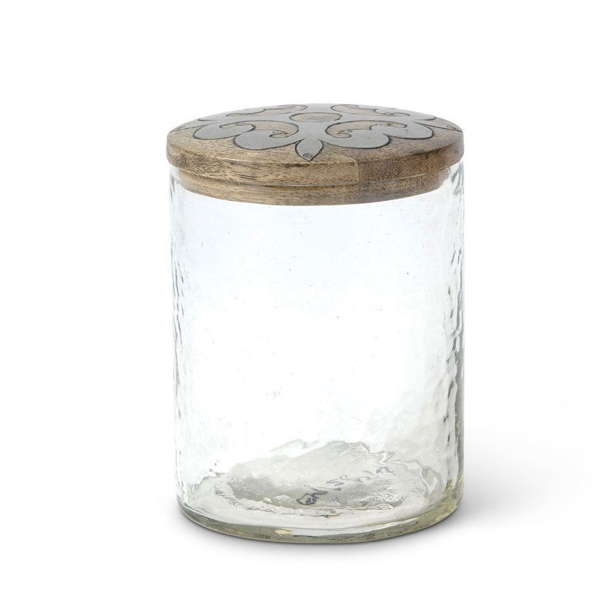 Heritage Glass Jar-Iron Accents