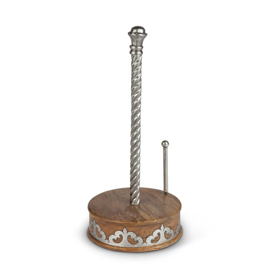 Vintage Paper Towel Holder - Iron Accents