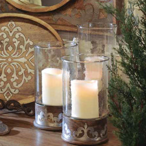 Heritage Candleholders-Iron Accents