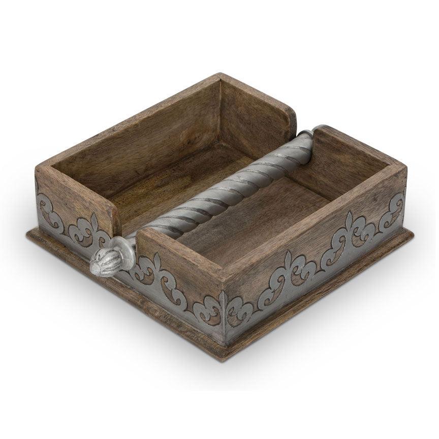 Heritage Napkin Holder-Iron Accents