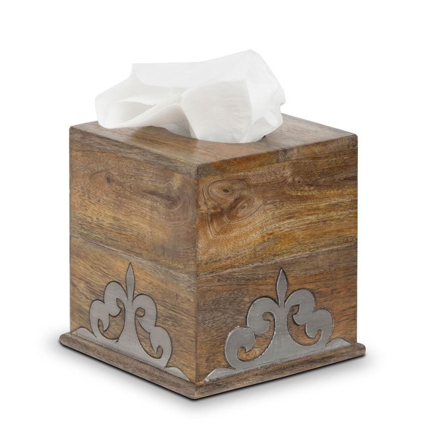 Heritage Tissue Box-Iron Accents